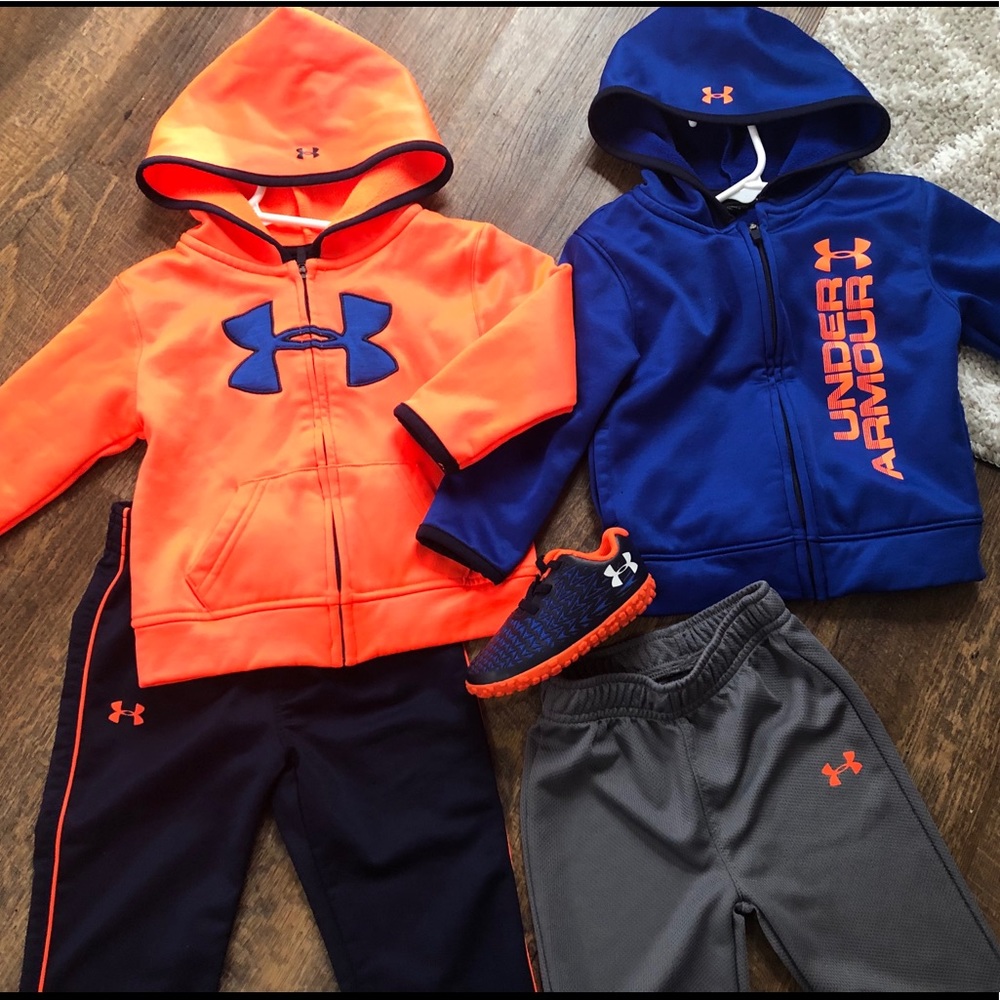 ❌sold❌ 2 18M Toddler Boy Under Armour Outfits